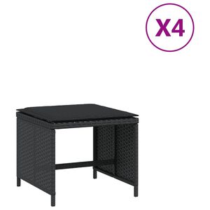 vidaXL &Sigma;&kappa;&alpha;&mu;&pi;ό &Kappa;ή&pi;&omicron;&upsilon; 4 &tau;&epsilon;&mu;. &Mu;&alpha;ύ&rho;&alpha; 40x40x35 &Sigma;&upsilon;&nu;&theta;&epsilon;&tau;&iota;&kappa;ό &Rho;&alpha;&tau;ά&nu; &mu;&epsilon; &Mu;&alpha;&xi;&iota;&lambda;ά&rho;&iota;&alpha;