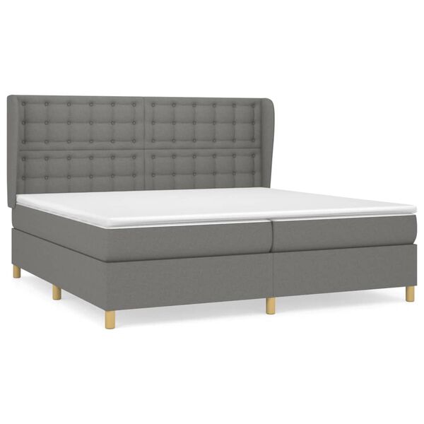 vidaXL &Kappa;&rho;&epsilon;&beta;ά&tau;&iota; Boxspring &mu;&epsilon; &Sigma;&tau;&rho;ώ&mu;&alpha; &Sigma;&kappa;&omicron;ύ&rho;&omicron; &Gamma;&kappa;&rho;&iota; 200x200 &epsilon;&kappa;. &Upsilon;&phi;&alpha;&sigma;&mu;ά&tau;&iota;&nu;&omicron;