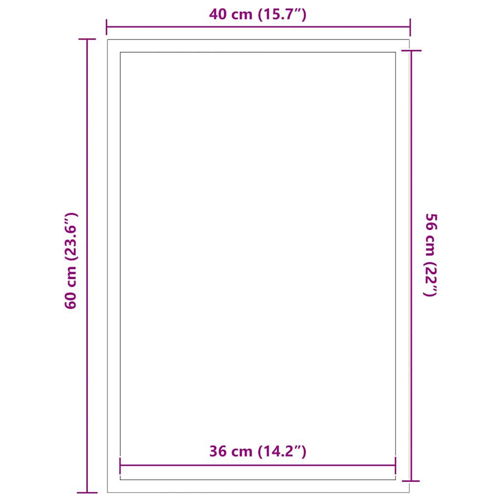 vidaXL Πατάκι Εισόδου Ανθρακί 40 x 60 εκ.