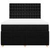 vidaXL &Kappa;&rho;&epsilon;&beta;ά&tau;&iota; Boxspring &mu;&epsilon; &Sigma;&tau;&rho;ώ&mu;&alpha; &Mu;&alpha;ύ&rho;&omicron; 140x200 &epsilon;&kappa;. &Upsilon;&phi;&alpha;&sigma;&mu;ά&tau;&iota;&nu;&omicron;