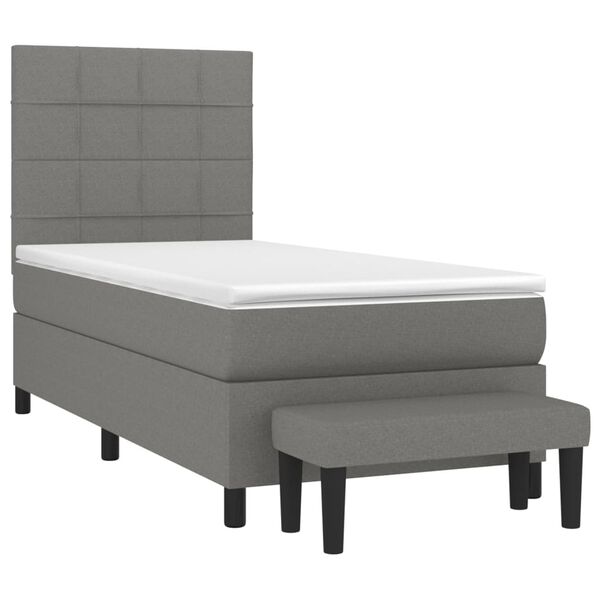 vidaXL &Kappa;&rho;&epsilon;&beta;ά&tau;&iota; Boxspring &mu;&epsilon; &Sigma;&tau;&rho;ώ&mu;&alpha; &Sigma;&kappa;&omicron;ύ&rho;&omicron; &Gamma;&kappa;&rho;&iota; 90x200 &epsilon;&kappa;. &Upsilon;&phi;&alpha;&sigma;&mu;ά&tau;&iota;&nu;&omicron;