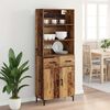 vidaXL Highboard &Pi;&alpha;&lambda;&iota;ό &xi;ύ&lambda;&omicron; 69,5 x 34 x 180 &epsilon;&kappa;. &Epsilon;&pi;&epsilon;&xi;&epsilon;&rho;&gamma;&alpha;&sigma;&mu;έ&nu;&omicron; &xi;ύ&lambda;&omicron;