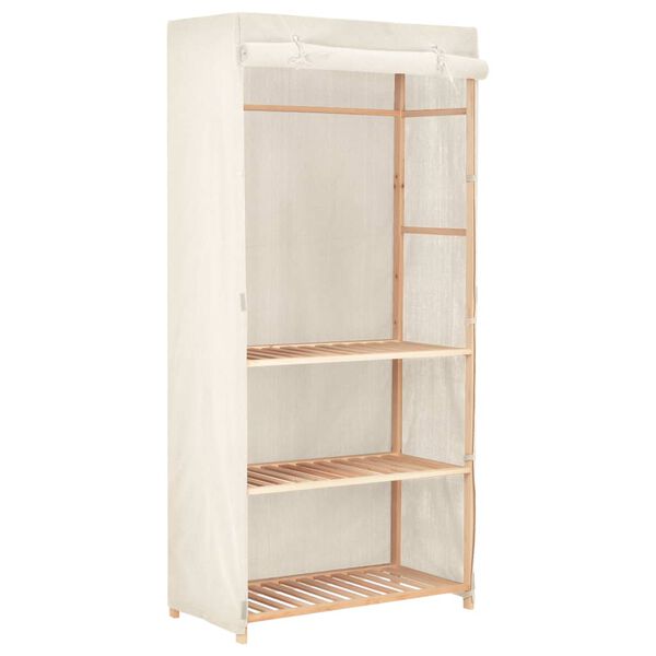 vidaXL Ντουλάπα Ρούχων με 3 Ράφια 79 x 40 x 170 εκ.