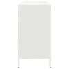 vidaXL Sideboard Λευκό 135x39x73,5 cm Ατσάλι ψυχρής έλασης