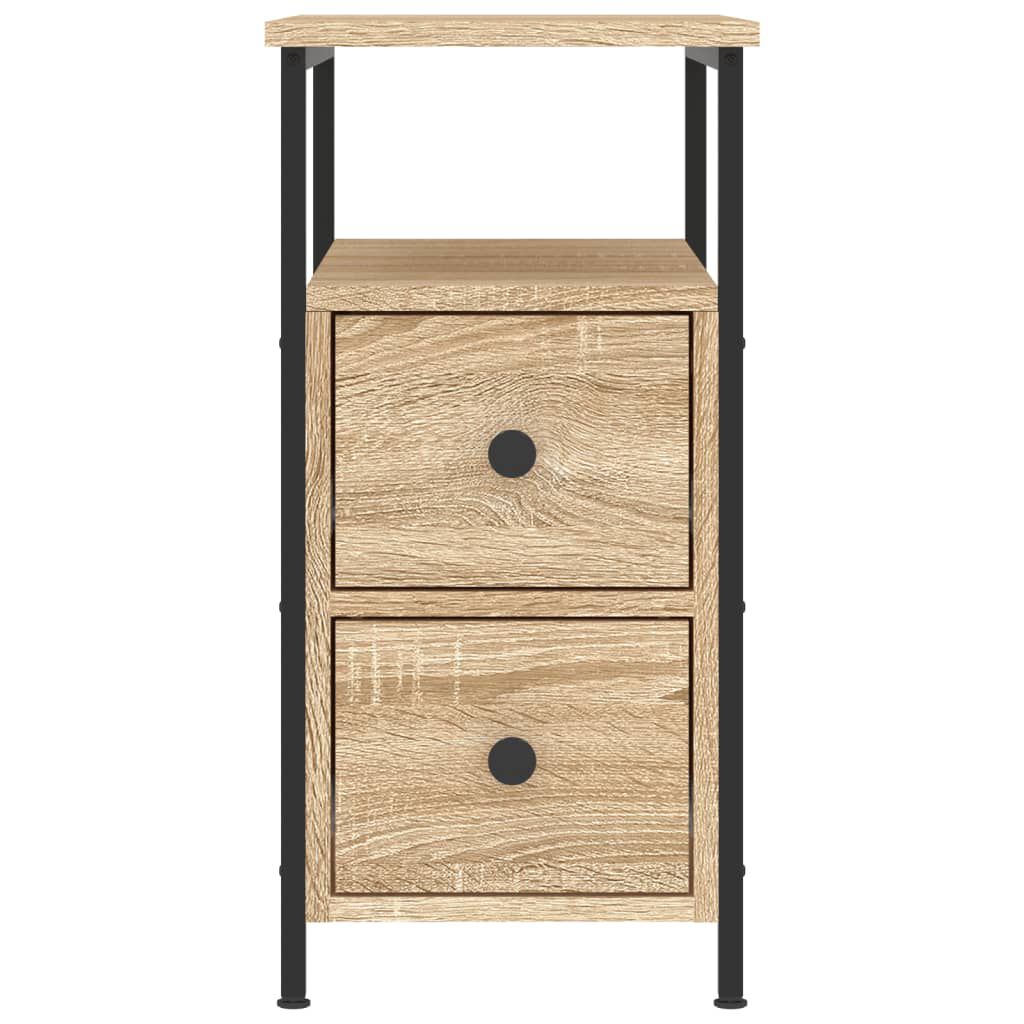 vidaXL Κομοδίνο Sonoma Δρυς 30 x 60 x 60 εκ. από Επεξεργασμένο Ξύλο