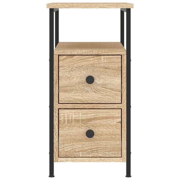 vidaXL Κομοδίνο Sonoma Δρυς 30 x 60 x 60 εκ. από Επεξεργασμένο Ξύλο