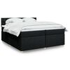 vidaXL &Kappa;&rho;&epsilon;&beta;ά&tau;&iota; Boxspring &mu;&epsilon; &Sigma;&tau;&rho;ώ&mu;&alpha; &Mu;&alpha;ύ&rho;&omicron; 200x200 &epsilon;&kappa;. &Upsilon;&phi;&alpha;&sigma;&mu;ά&tau;&iota;&nu;&omicron;