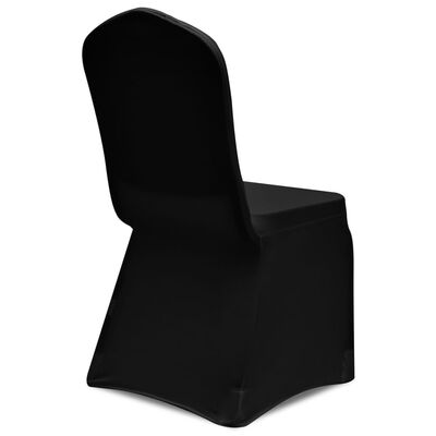 vidaXL Καλύμματα Καρέκλας Ελαστικά Μαύρα 12 τεμ.