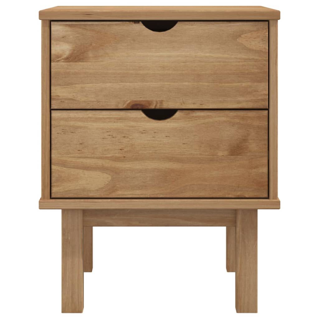 vidaXL Κομοδίνο OTTA 45x39x57 εκ. από Μασίφ Ξύλο Πεύκου