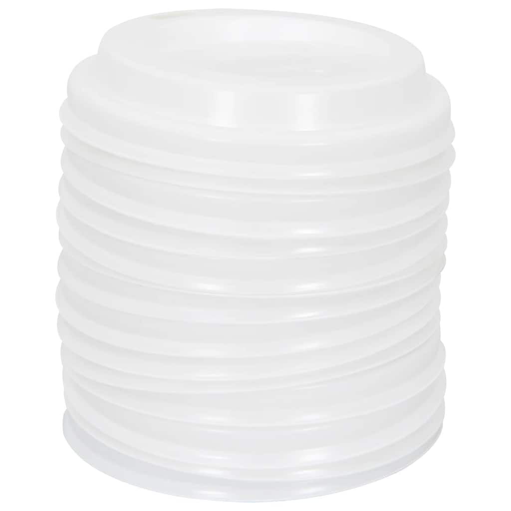 vidaXL Χάρτινα καπάκια καφέ Ø60 mm 4oz 1000 τεμάχια Λευκό πλαστικό