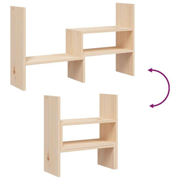 vidaXL Βάση Οθόνης (39-72) x 17 x 43 εκ. από Μασίφ Ξύλο Πεύκου