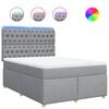 vidaXL &Kappa;&rho;&epsilon;&beta;ά&tau;&iota; Boxspring &mu;&epsilon; &Sigma;&tau;&rho;ώ&mu;&alpha; &Alpha;&nu;. &Pi;&rho;ά&sigma;&iota;&nu;&omicron; 160x200&epsilon;&kappa; &Upsilon;&phi;&alpha;&sigma;&mu;ά&tau;&iota;&nu;&omicron;