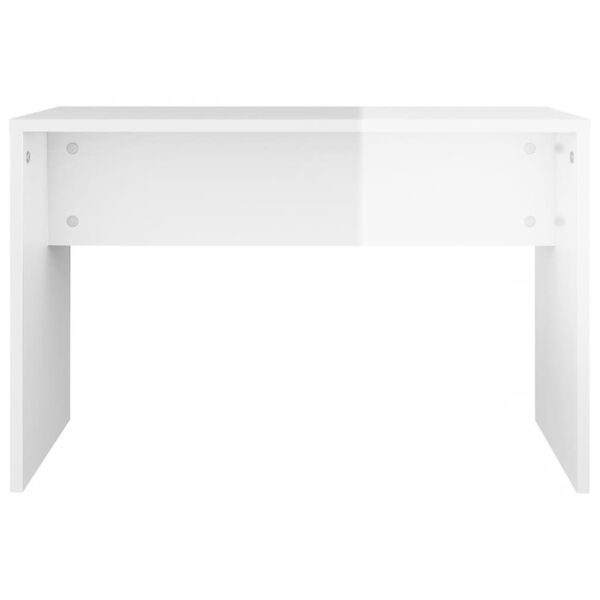 vidaXL Μπουντουάρ Σετ Γυαλιστερό Λευκό 74,5x40x141 εκ.