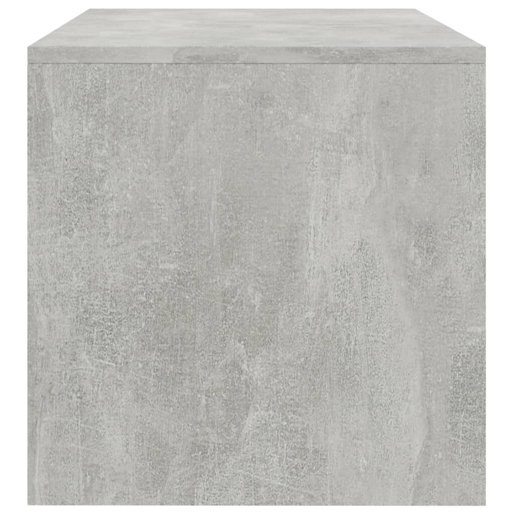 vidaXL Έπιπλο Τηλεόρασης Γκρι Σκυροδέματος 120x40x40 εκ. Επεξ. Ξύλο
