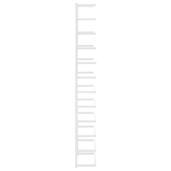 vidaXL Βάση για Πετσέτες Επιτοίχια Λευκή 24 x 12 x 96 εκ. Ατσάλινη