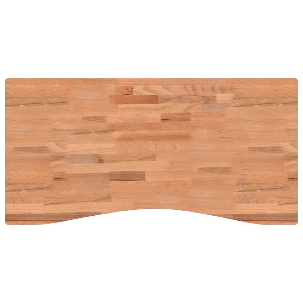 VidaXL Επιφάνεια Εργασίας 100x(45-50)x2,5 εκ. από Μασίφ Ξύλο Οξιάς