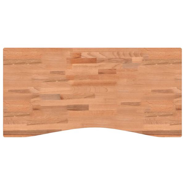 VidaXL Επιφάνεια Εργασίας 100x(45-50)x2,5 εκ. από Μασίφ Ξύλο Οξιάς