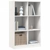 vidaXL Βιβλιοθήκη Λευκή 70 x 33 x 110 εκ. από Μασίφ Ξύλο Πεύκου