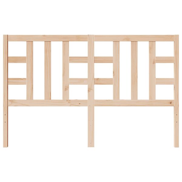vidaXL Κεφαλάρι Κρεβατιού 166 x 4 x 100 εκ. από Μασίφ Ξύλο Πεύκου