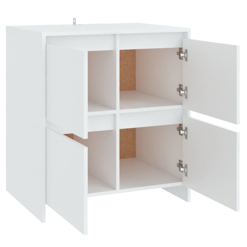 vidaXL Ντουλάπια 2 τεμ. Λευκά 70 x 41 x 75 εκ. από Επεξ. Ξύλο