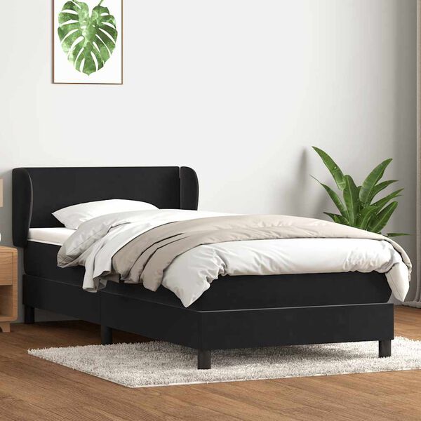 vidaXL &Kappa;&rho;&epsilon;&beta;ά&tau;&iota; Boxspring &mu;&epsilon; &Sigma;&tau;&rho;ώ&mu;&alpha; &Mu;&alpha;ύ&rho;&omicron; 80x220 &epsilon;&kappa;. &Beta;&epsilon;&lambda;&omicron;ύ&delta;&iota;&nu;&omicron;