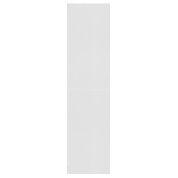 vidaXL Ντουλάπα Λευκή 100 x 50 x 200 εκ. από Επεξ. Ξύλο