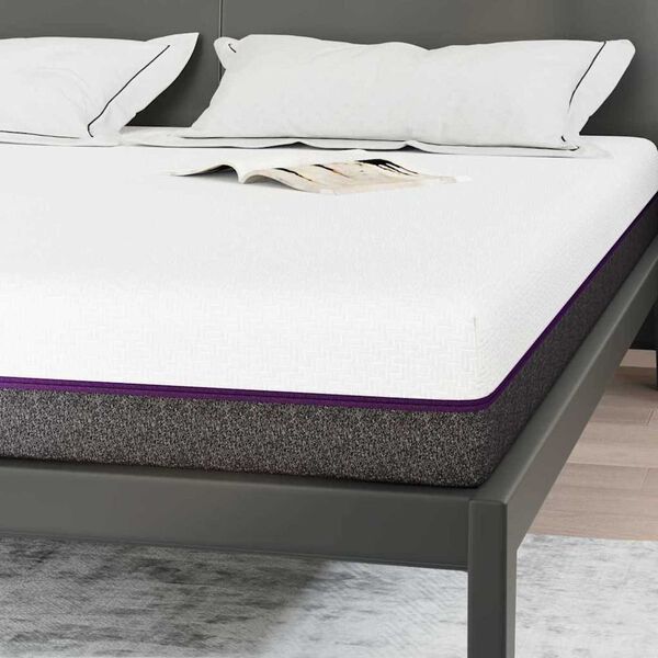 vidaXL Στρώμα Λευκό, Γκρι 200 x 200 cm Pěna