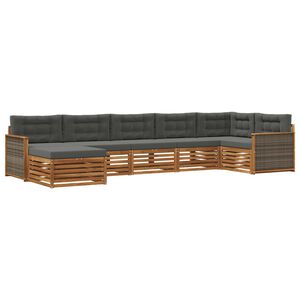 vidaXL &Sigma;&epsilon;&iota;&rho;ά &Kappa;&alpha;&nu;&alpha;&pi;έ &Epsilon;&xi;&omega;&tau;&epsilon;&rho;&iota;&kappa;&omicron;ύ &mu;&epsilon; &mu;&alpha;&xi;&iota;&lambda;ά&rho;&iota; 7 pcs &Phi;&upsilon;&sigma;&iota;&kappa;ό &kappa;&alpha;&iota; &Alpha;&nu;&theta;&rho;&alpha;&kappa;ί