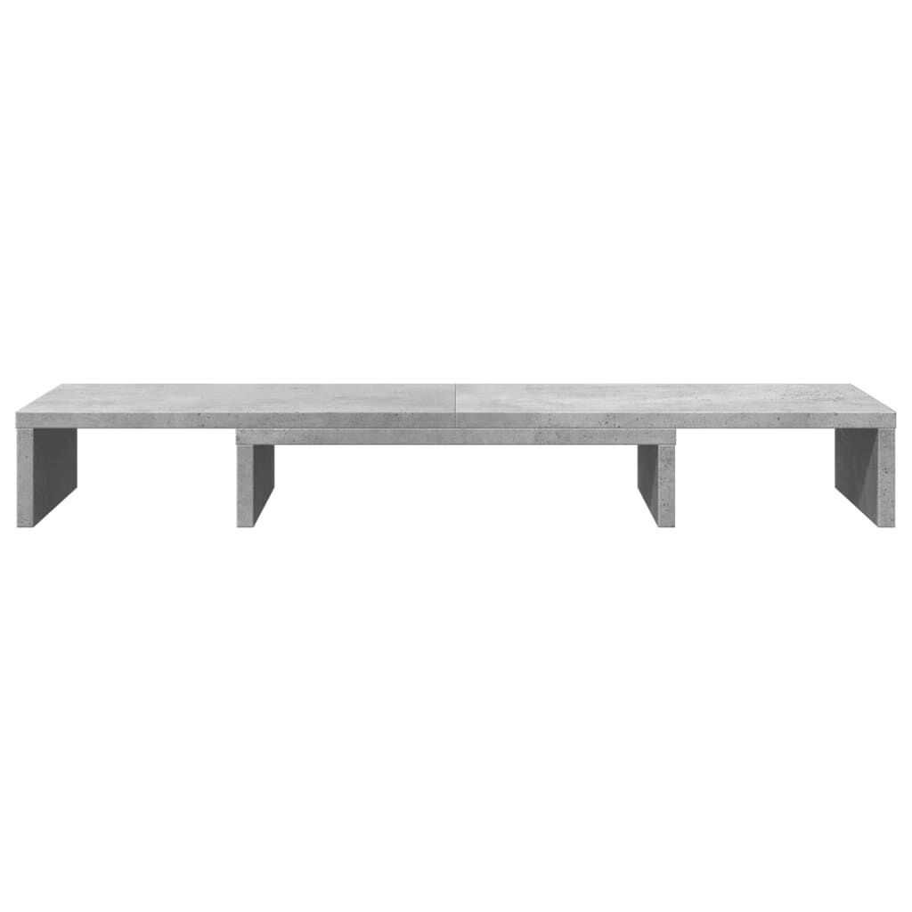 vidaXL Βάση Οθόνης Ρυθμιζ. Γκρι Σκυρ. 80x24x10,5 εκ. Επεξεργ. Ξύλο