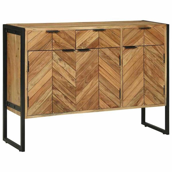 vidaXL Πλαϊνό Γραφείο Καφέ 100 x 30 x 75 εκ Μασίφ ξύλο ακακίας