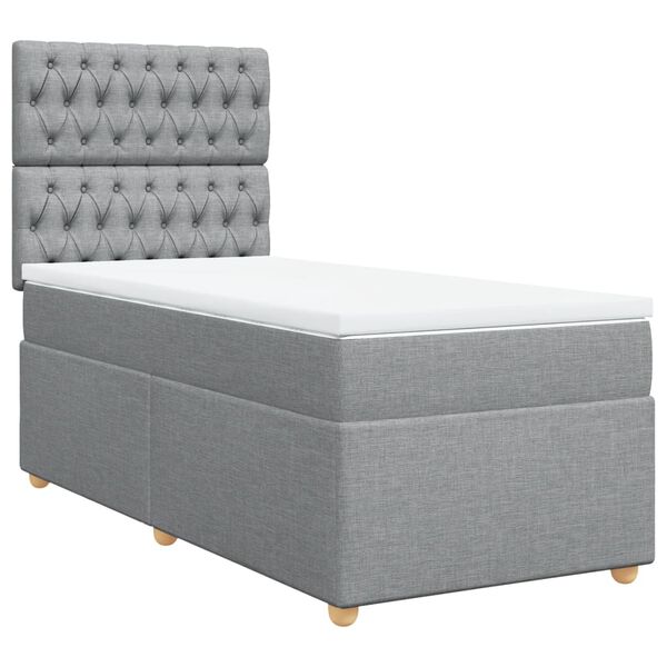 vidaXL &Kappa;&rho;&epsilon;&beta;ά&tau;&iota; Boxspring &mu;&epsilon; &Sigma;&tau;&rho;ώ&mu;&alpha; &Alpha;&nu;&omicron;&iota;&chi;&tau;ό &Gamma;&kappa;&rho;&iota; 100x200 &epsilon;&kappa;. &Upsilon;&phi;&alpha;&sigma;&mu;ά&tau;&iota;&nu;&omicron;