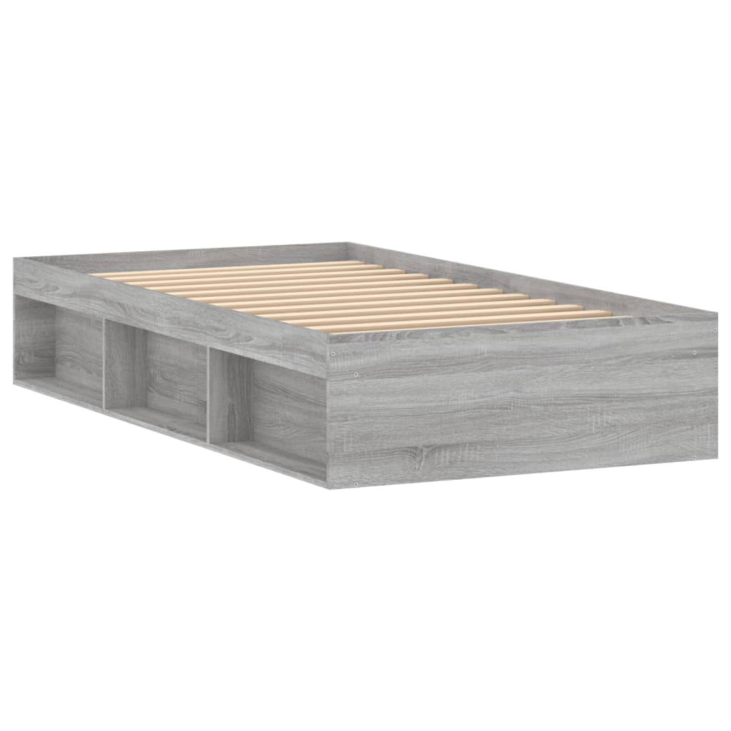 vidaXL Πλαίσιο Κρεβατιού Γκρι Sonoma 100x200 εκ.