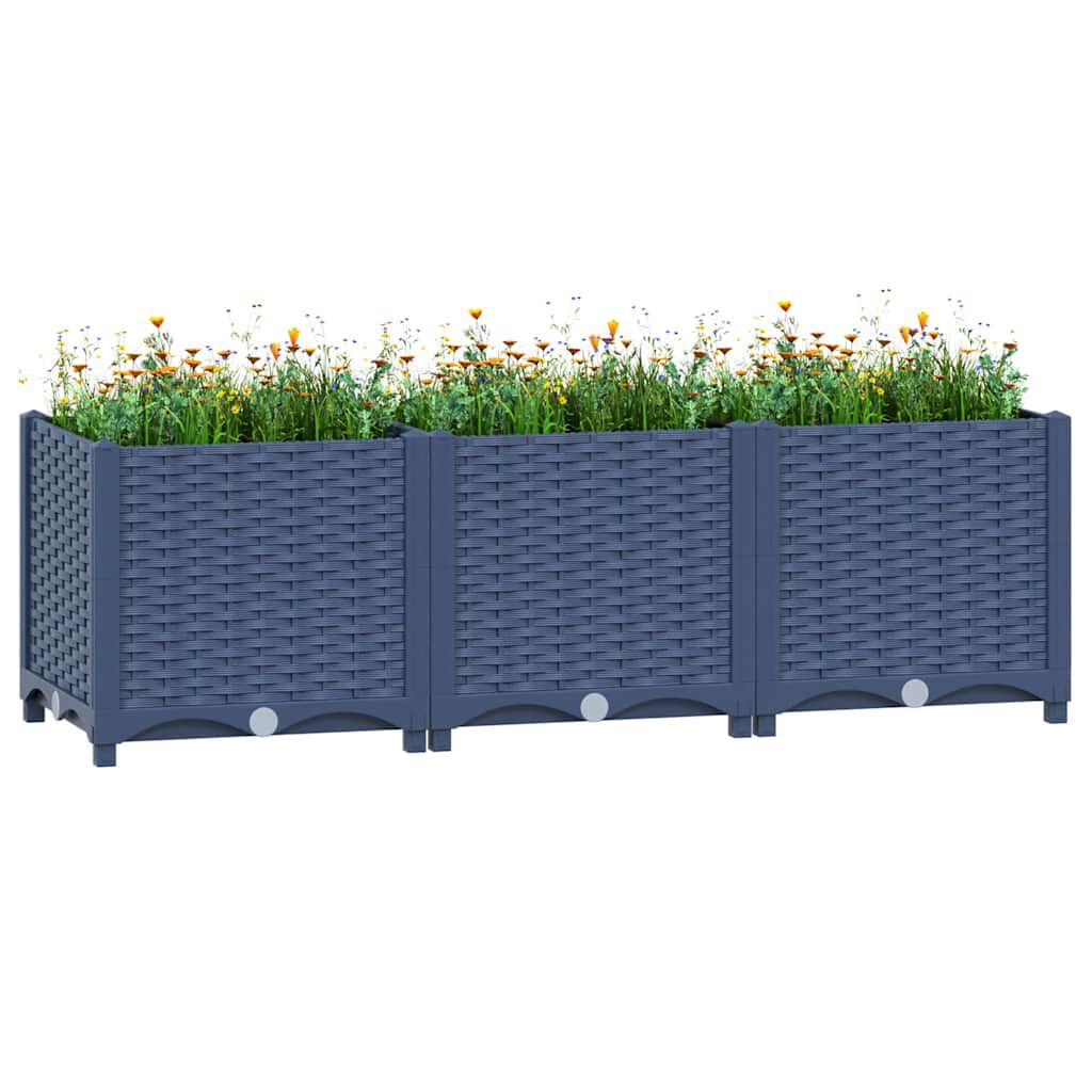 vidaXL Ζαρντινιέρα 120 x 40 x 38 εκ. από Πολυπροπυλένιο