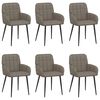vidaXL &Kappa;&alpha;&rho;έ&kappa;&lambda;&epsilon;&sigmaf; &phi;&alpha;&gamma;&eta;&tau;&omicron;ύ 6 pcs &Tau;&epsilon;&chi;&nu;&eta;&tau;ό &Delta;έ&rho;&mu;&alpha; &Gamma;&kappa;&rho;&iota; 57 x 50 x 85 &epsilon;&kappa;.