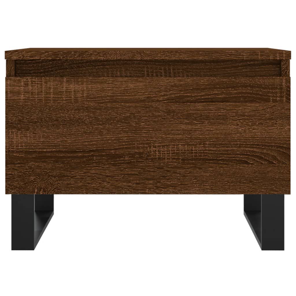 vidaXL Τραπεζάκια Σαλονιού 2 τεμ. Καφέ Δρυς 50x46x35 εκ. Επεξ. Ξύλο
