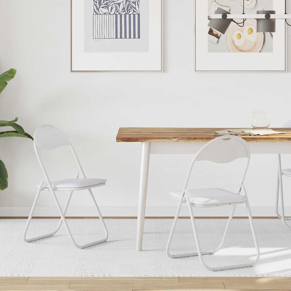 vidaXL &Pi;&tau;&upsilon;&sigma;&sigma;ό&mu;&epsilon;&nu;&eta; &Kappa;&alpha;&rho;έ&kappa;&lambda;&alpha; 2 pcs &Lambda;&epsilon;&upsilon;&kappa;ό &kappa;&alpha;&iota; &Gamma;&kappa;&rho;&iota; 48 x 43,5 x 81 &epsilon;&kappa;.