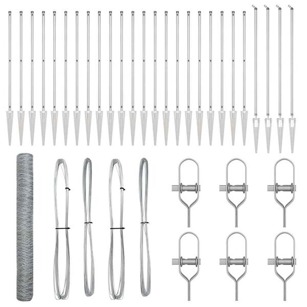 vidaXL &Sigma;&tau;ύ&lambda;&omicron;&sigmaf; &Pi;&epsilon;&rho;&iota;&phi;&rho;ά&xi;&epsilon;&omega;&nu; &Alpha;&sigma;&eta;&mu;ί 50 x 1,4 &mu; (36 mm &delta;ί&chi;&tau;&upsilon;) &Alpha;&tau;&sigma;ά&lambda;&iota;