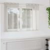 vidaXL Κουρτίνες με κουρτίνες 2 pcs Κρεμ 140x140εκ Πολυεστέρας