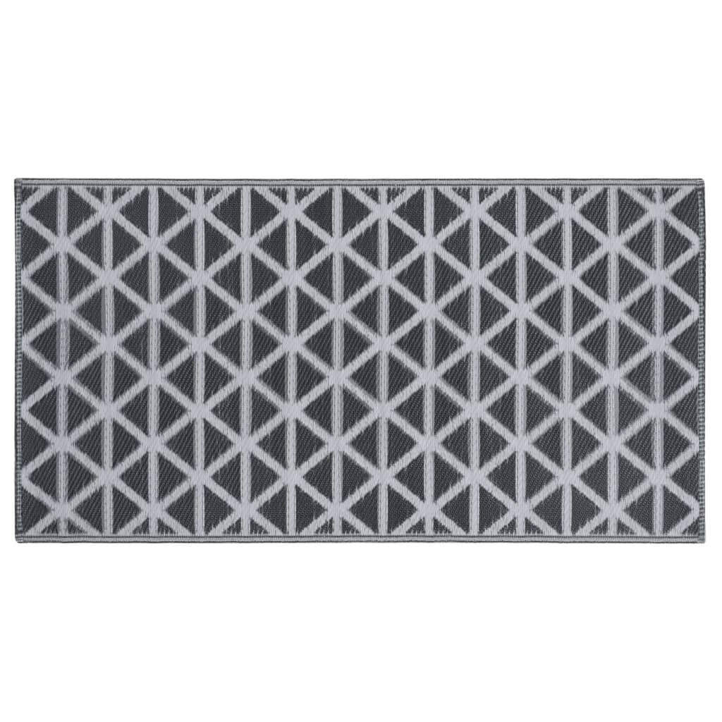 vidaXL Χαλί εξωτερικού χώρου ARAKIL Μαύρο 190x290 cm PP