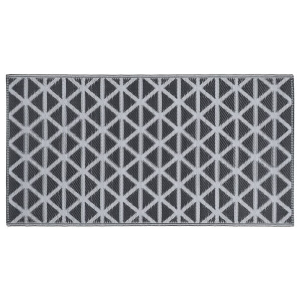 vidaXL Χαλί εξωτερικού χώρου ARAKIL Μαύρο 190x290 cm PP