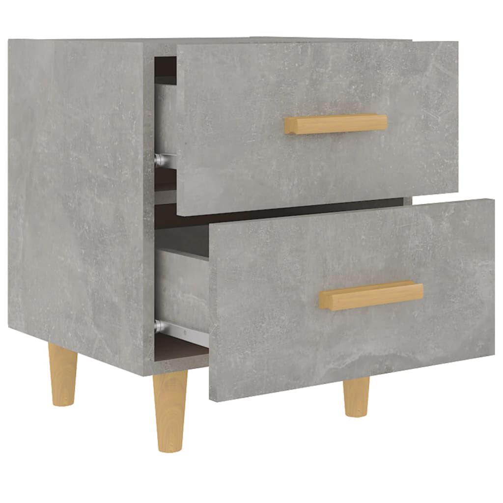 vidaXL Κομοδίνα 2 τεμ. Γκρι Σκυροδέματος 40 x 35 x 47,5 εκ.