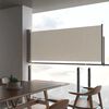 vidaXL Σκίαστρο Πλαϊνό Συρόμενο Βεράντας Κρεμ 100 x 300 εκ.