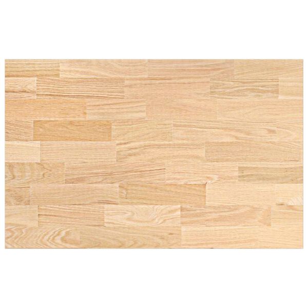 vidaXL πάγκος εργασίας κουζίνας 100x63,5x4 εκ. στερεό δρυς ορθογώνιο