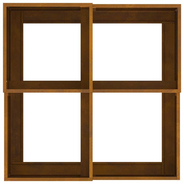 vidaXL Γλάστρα Κήπου 80x80x48 εκ. Από Ατσάλι