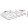 vidaXL Στρώμα Αφρού Μνήμης 200 x 140 x 17 εκ. μαλακό