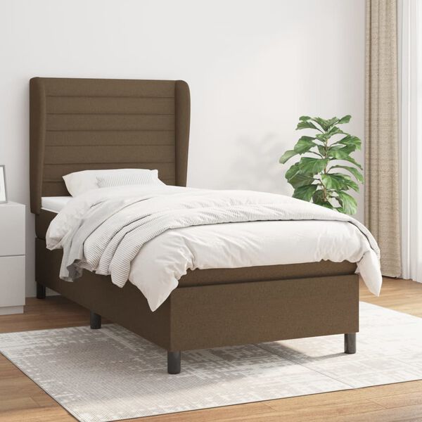 vidaXL &Kappa;&rho;&epsilon;&beta;ά&tau;&iota; Boxspring &mu;&epsilon; &Sigma;&tau;&rho;ώ&mu;&alpha; &Sigma;&kappa;&omicron;ύ&rho;&omicron; &Kappa;&alpha;&phi;έ 100x200 &epsilon;&kappa;. &Upsilon;&phi;&alpha;&sigma;&mu;ά&tau;&iota;&nu;&omicron;