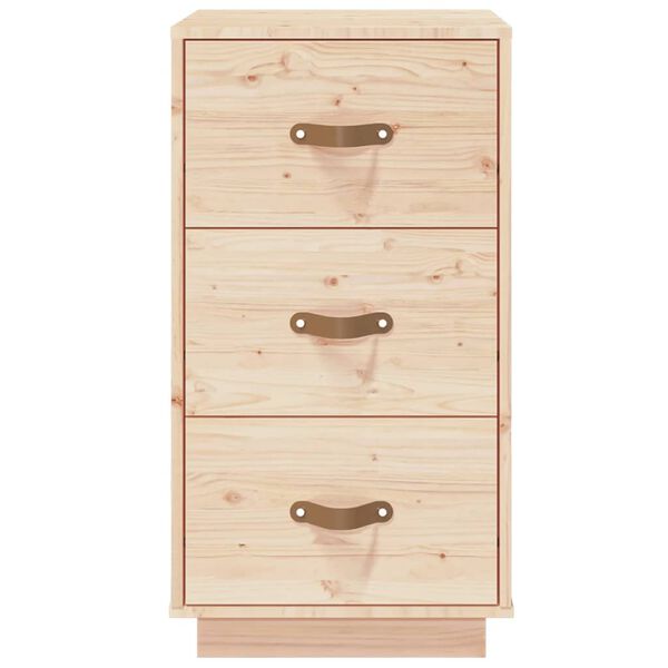vidaXL Κομοδίνο 40x40x75 εκ. από Μασίφ Ξύλο Πεύκου