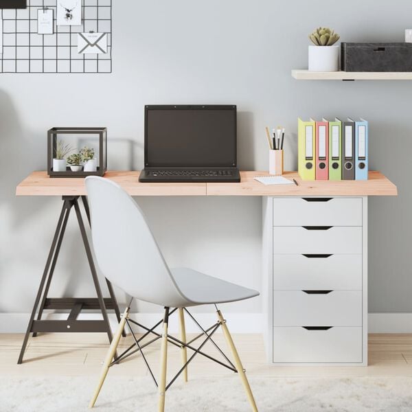 vidaXL Επιφάνεια Τραπεζιού 140x60x(2-4)εκ Ακατέργαστο Μασίφ Ξύλο Δρυός