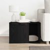 vidaXL Άμμος για Γάτες - Θήκη Μαύρη Δρυς 60x40x40 εκ. από Τεχνητό Ξύλο