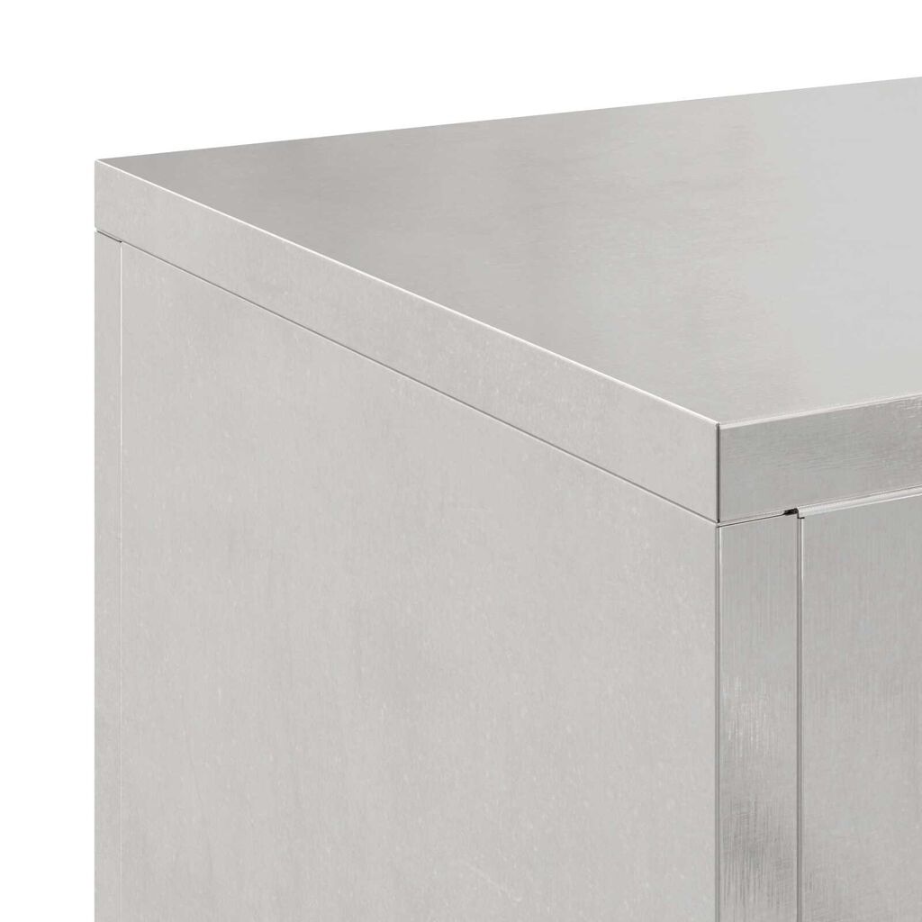 VidaXL Στήριγμα Φυτών Εξωτερικού Χώρου 2 τμχ 24x24x35 εκ Ανοξείδωτο ατσάλι